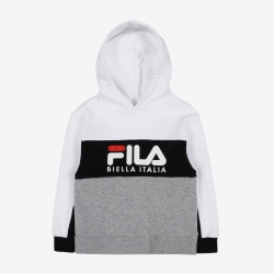 Fila Heritage Three-stage Block Hoody - Poikien T Paita - Valkoinen | FI-71501